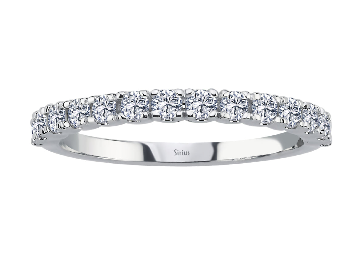 Diamant Allegro Si Halber Ring - handgefertigter Diamantschmuck aus Feingold | Sirius Diamant