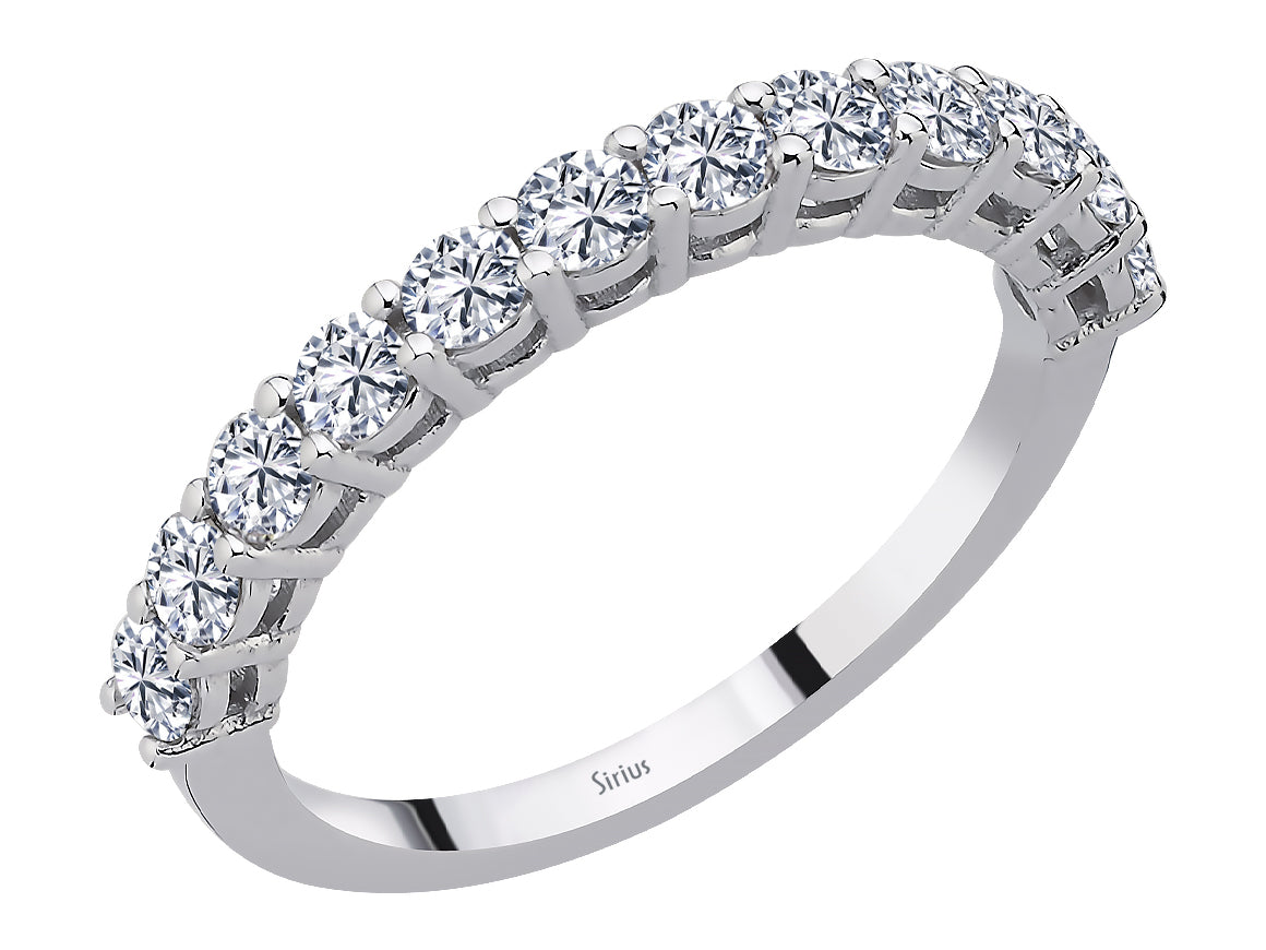 Aria Cinque-Halbrundring mit Diamanten - handgefertigter Diamantschmuck aus Feingold | Sirius Diamant