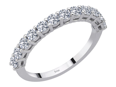 Aria Cinque-Halbrundring mit Diamanten