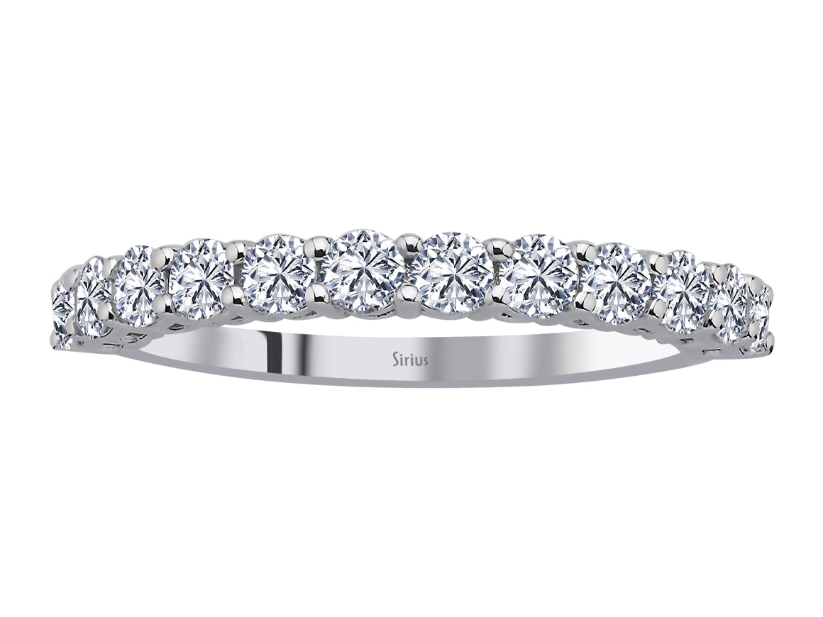 Aria Cinque-Halbrundring mit Diamanten - handgefertigter Diamantschmuck aus Feingold | Sirius Diamant