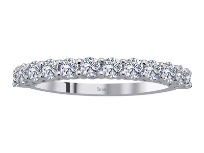 Aria Cinque-Halbrundring mit Diamanten