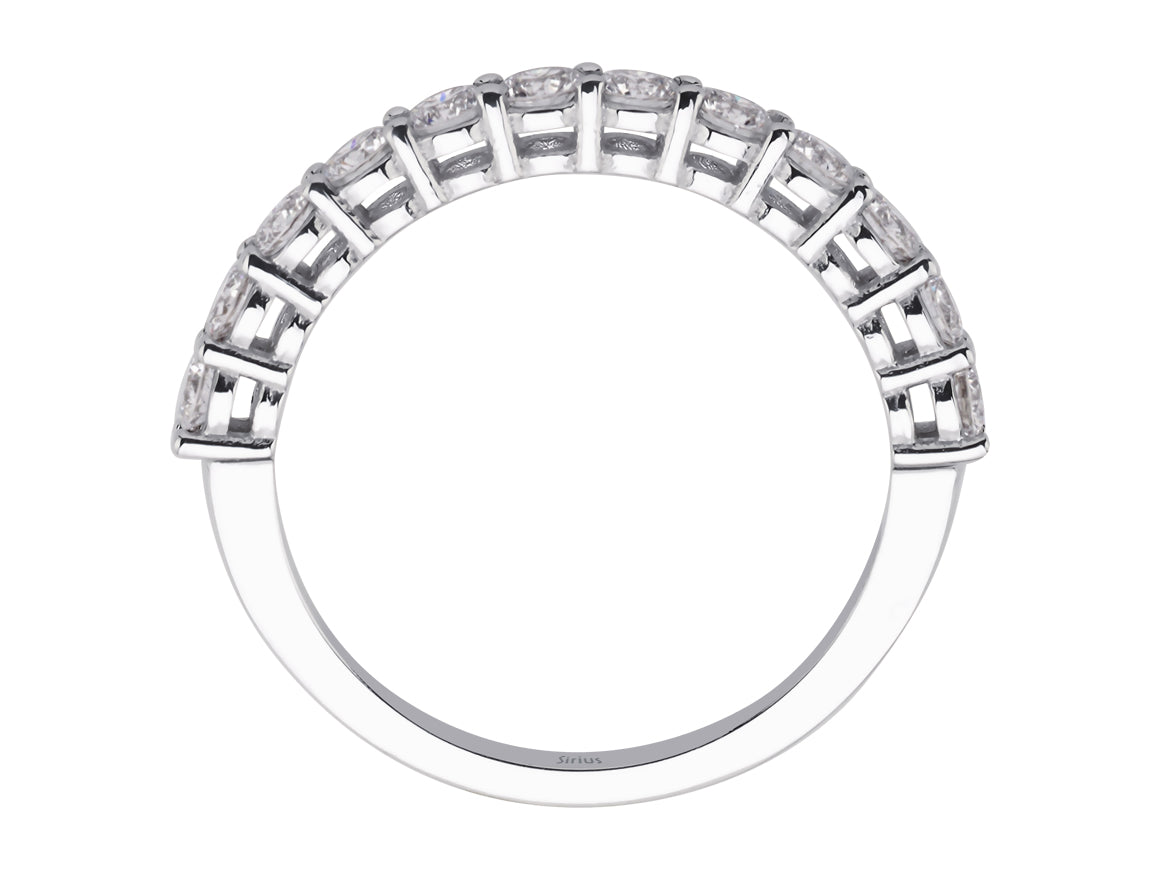 Aria Cinque-Halbrundring mit Diamanten - handgefertigter Diamantschmuck aus Feingold | Sirius Diamant