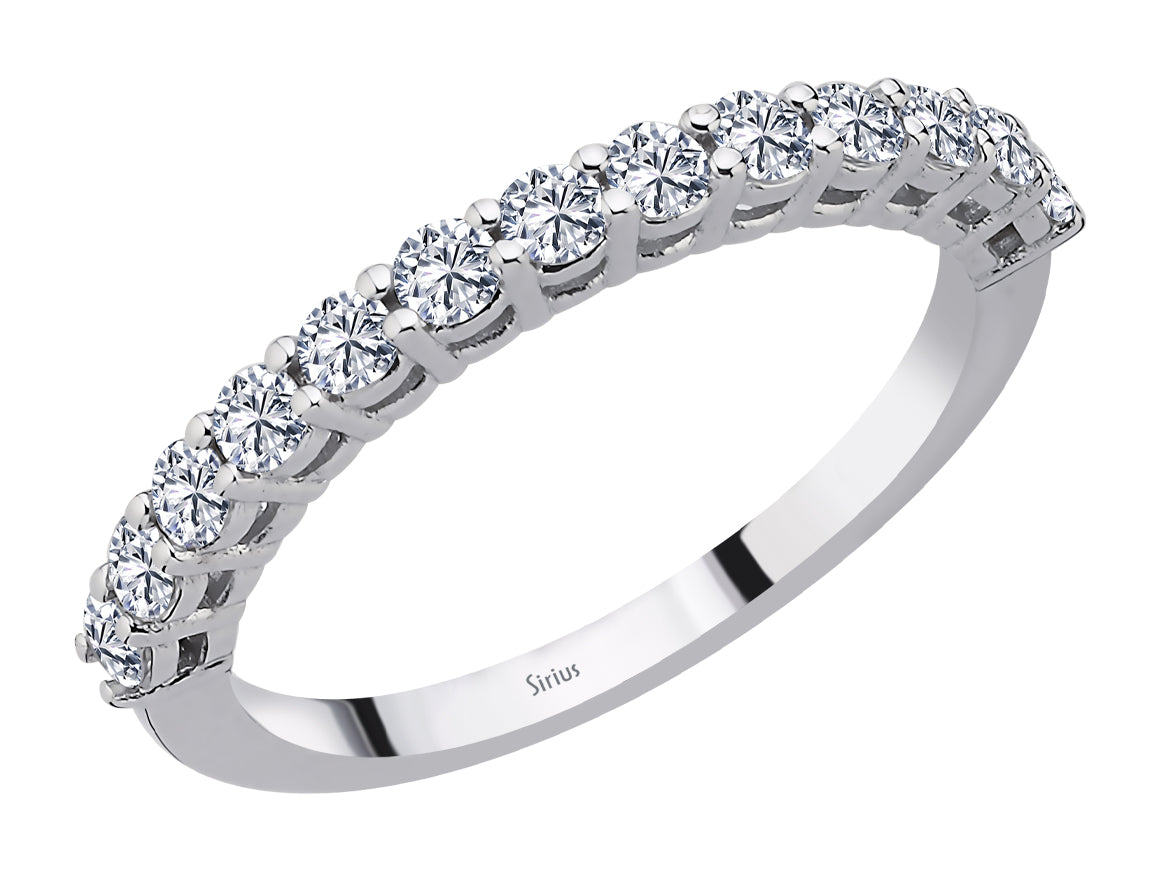 Aria Quattro-Halbrundring mit Diamanten - handgefertigter Diamantschmuck aus Feingold | Sirius Diamant