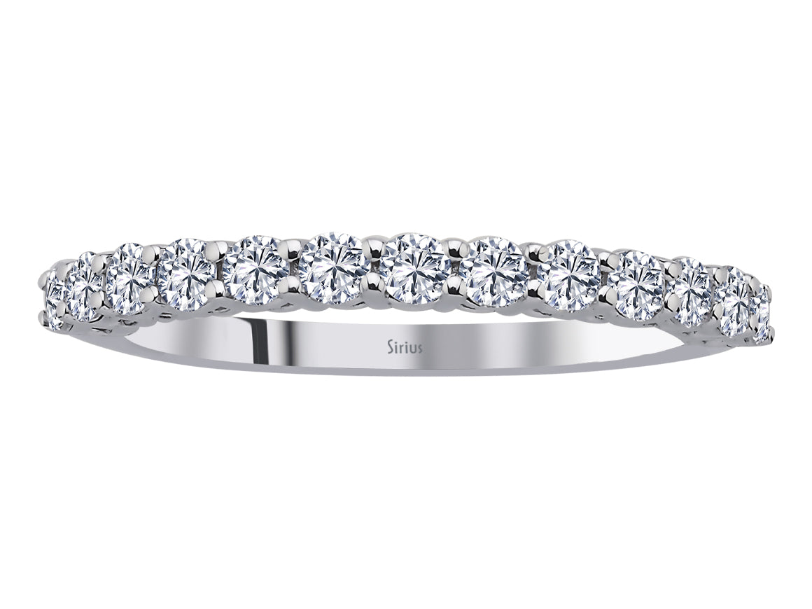 Aria Quattro-Halbrundring mit Diamanten - handgefertigter Diamantschmuck aus Feingold | Sirius Diamant