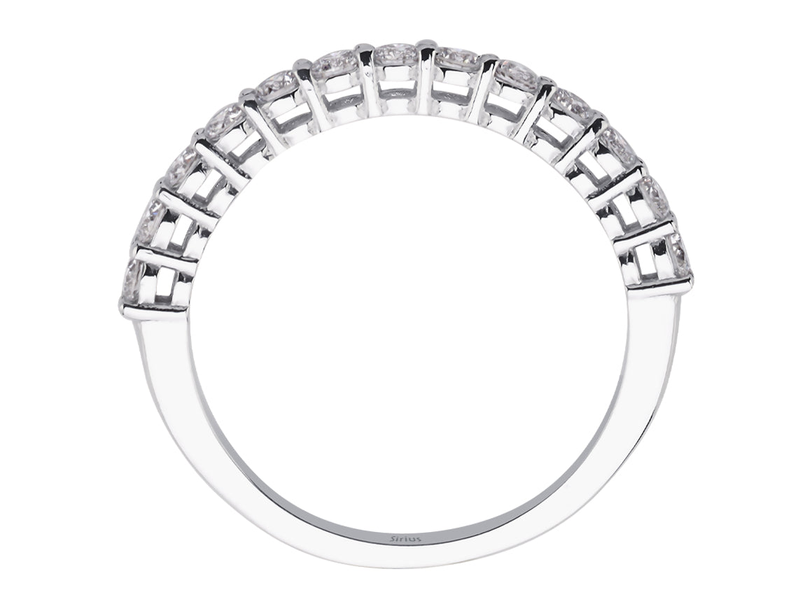 Aria Quattro-Halbrundring mit Diamanten - handgefertigter Diamantschmuck aus Feingold | Sirius Diamant