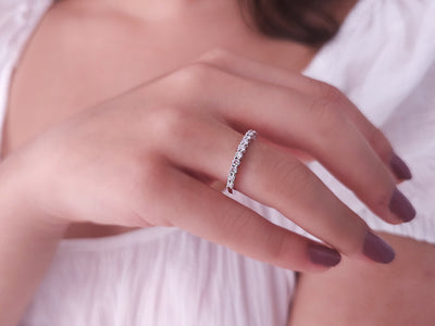 Aria Quattro-Halbrundring mit Diamanten