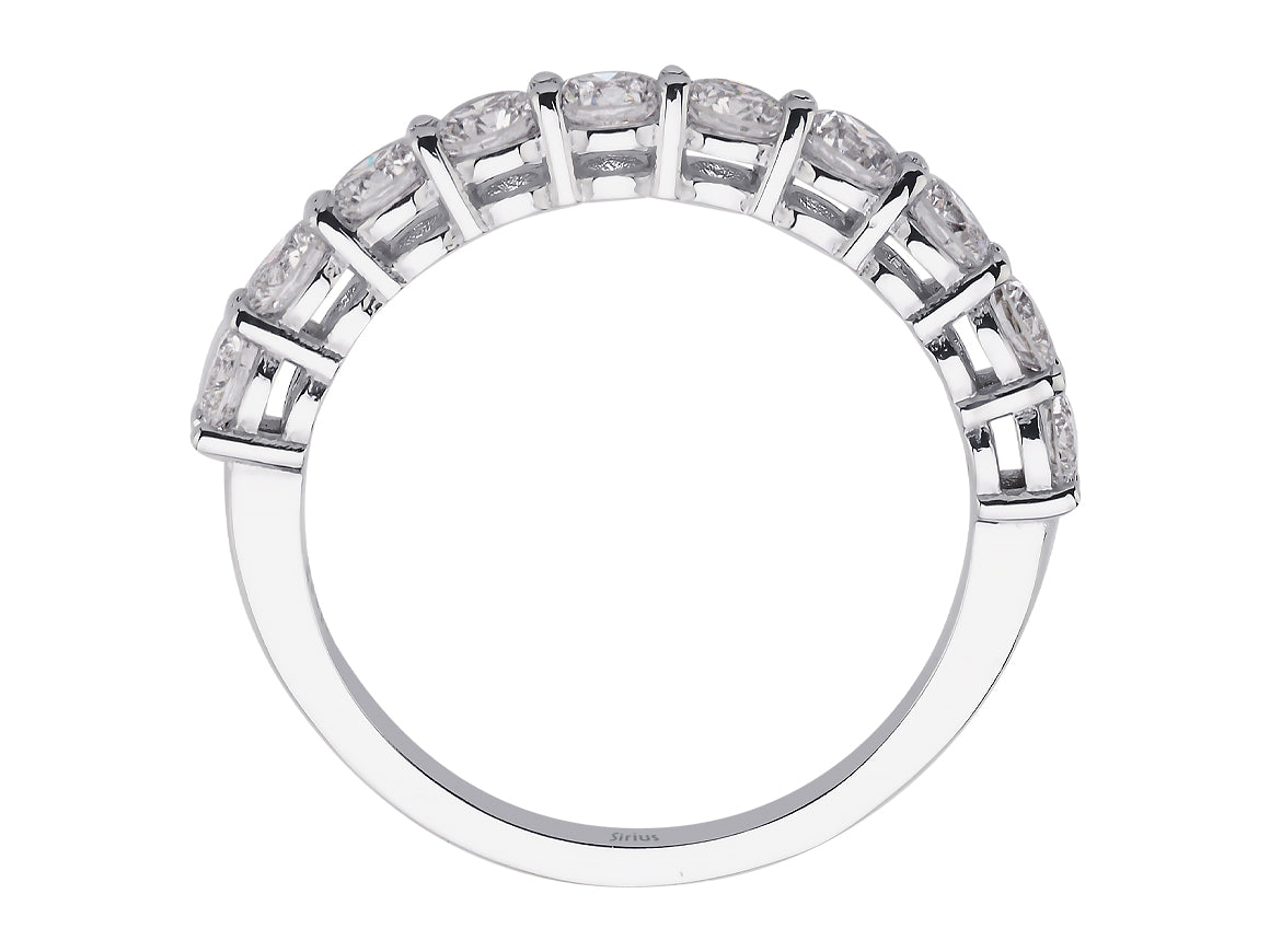 Aria Sei half-round ring with diamonds