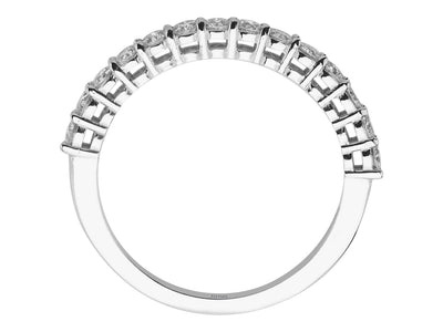 Aria Tre half-round ring with diamonds