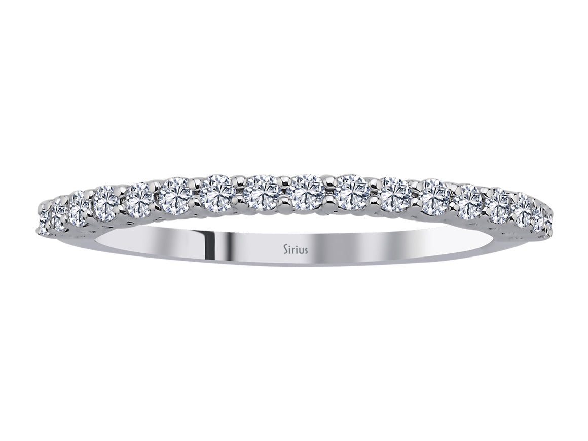 Diamant Aria Uno Halber Ring - handgefertigter Diamantschmuck aus Feingold | Sirius Diamant