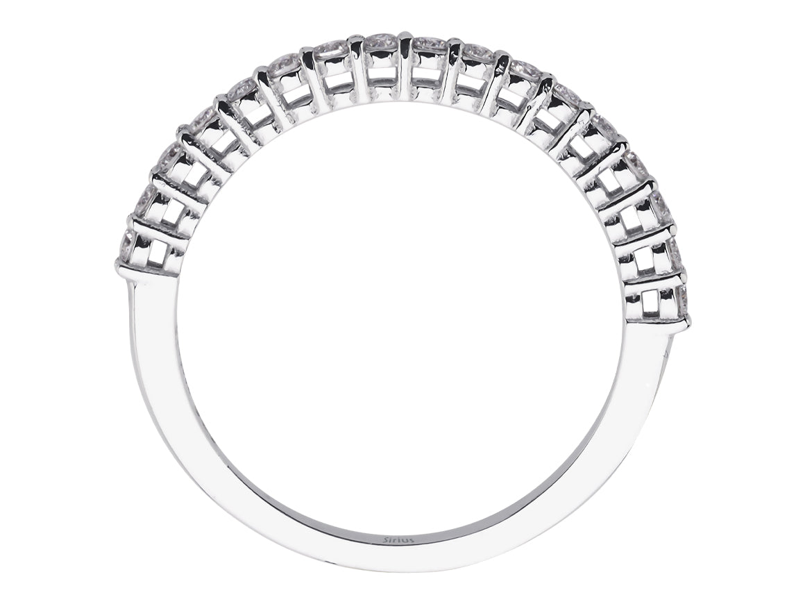 Diamant Aria Uno Halber Ring - handgefertigter Diamantschmuck aus Feingold | Sirius Diamant