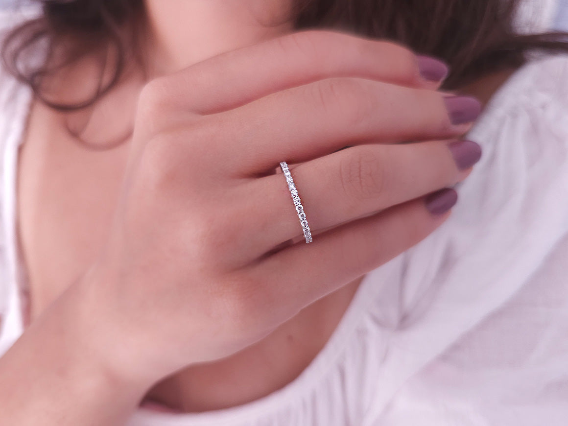 Demi-bague Aria Uno en diamant