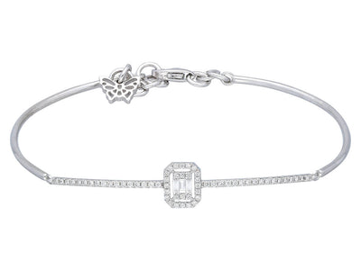 0.24 carat baguette diamond bracelet