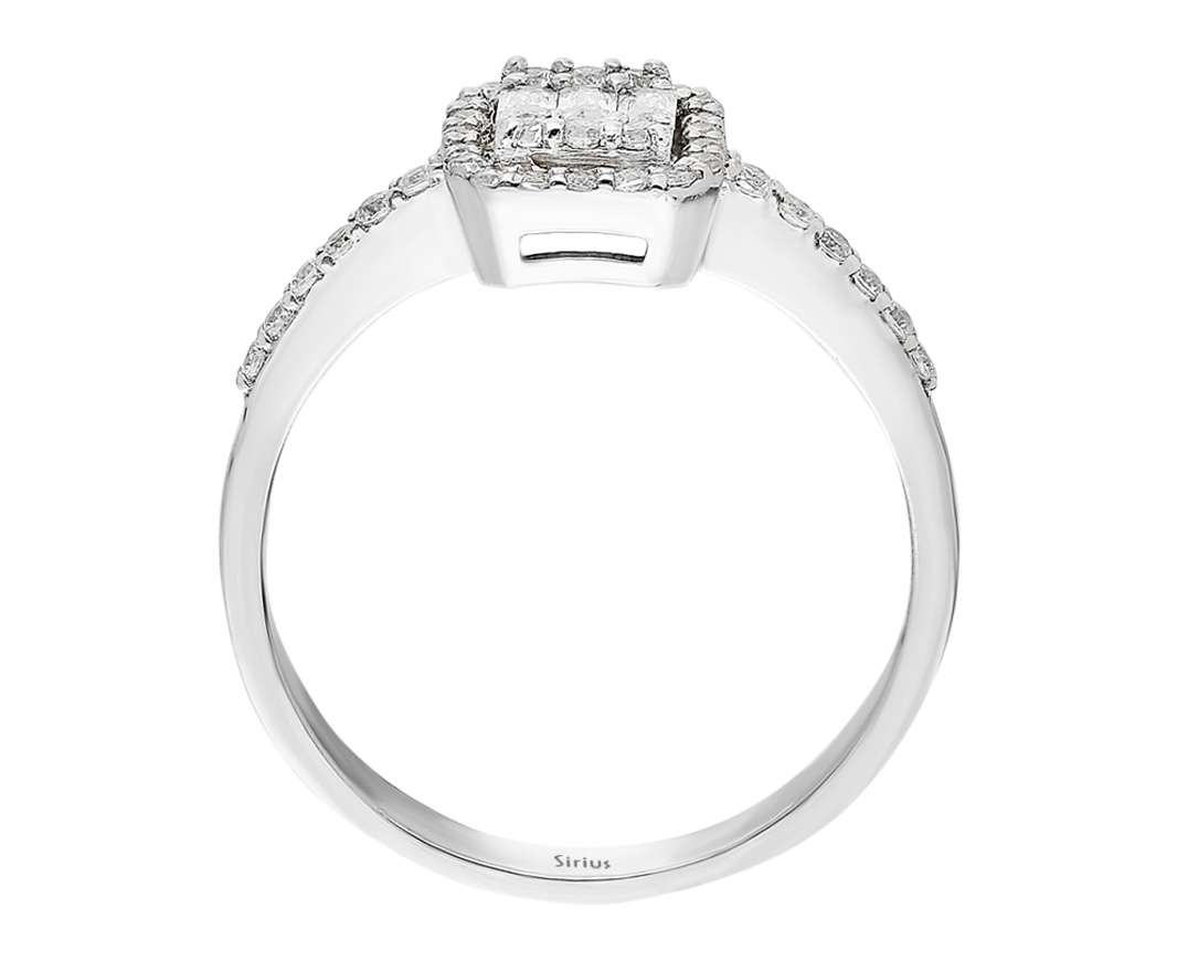 F Farbe 0,40 Carat Diamant Baguette Ring - handgefertigter Diamantschmuck aus Feingold | Sirius Diamant
