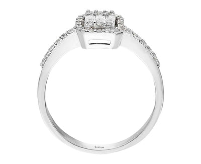 F Color 0.40 Carat Diamond Baguette Ring