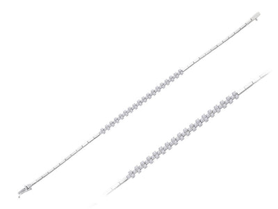 Bracelet tennis en or blanc 14 carats avec diamants de 0,95 carat