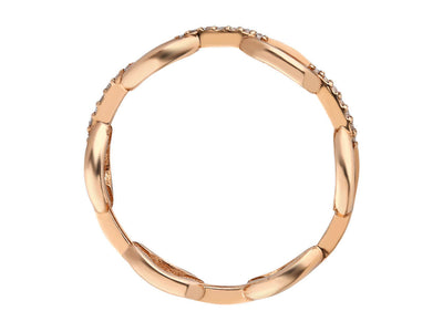 Allianz chain ring in red gold