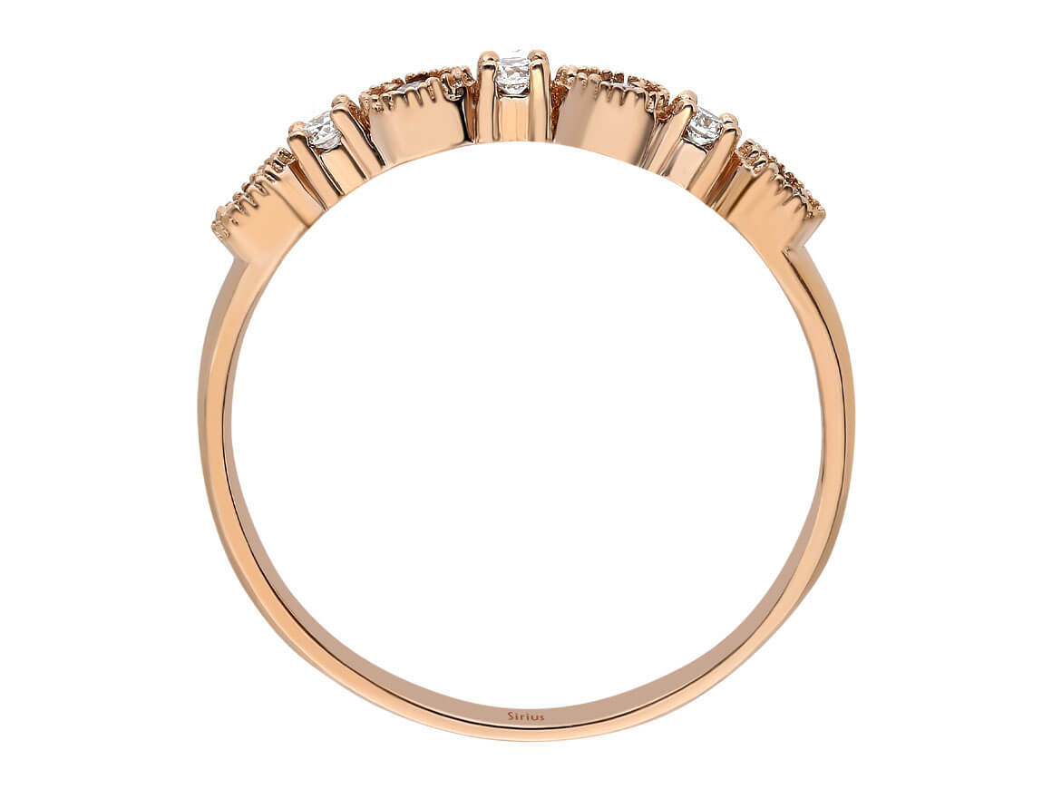 Diamant Formentara Ring - handgefertigter Diamantschmuck aus Feingold | Sirius Diamant