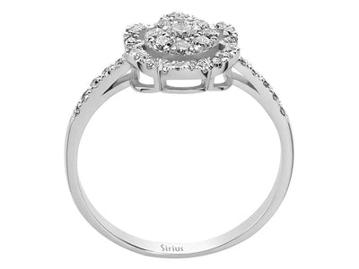 0.36 carat diamond rose ring