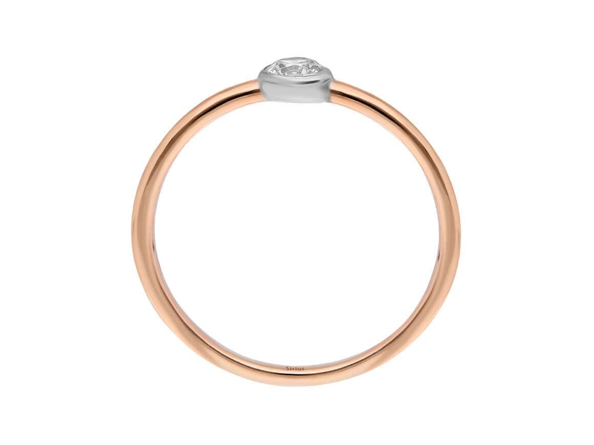 0,16 Karat Diamant Ring - handgefertigter Diamantschmuck aus Feingold | Sirius Diamant