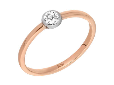 Bague en diamant de 0,16 carat