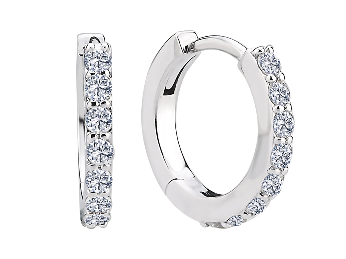 Diamond Helios Hoop Earrings