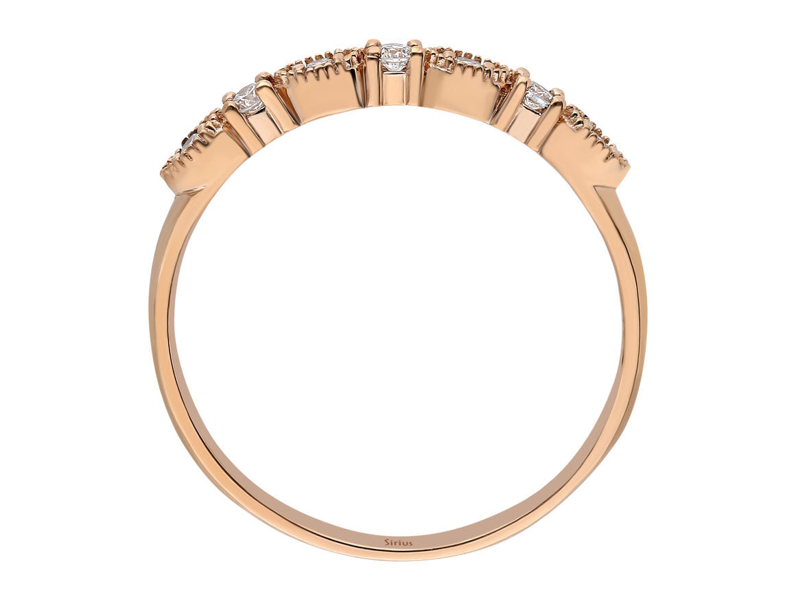 Diamant Ibiza Ring - handgefertigter Diamantschmuck aus Feingold | Sirius Diamant