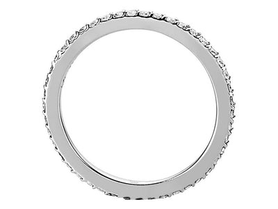 0.34 carat all-round brilliant diamond alliance ring 750 18K white gold