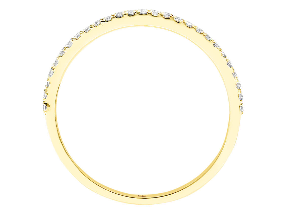 Diamant Halbrund Allianz - handgefertigter Diamantschmuck aus Feingold | Sirius Diamant