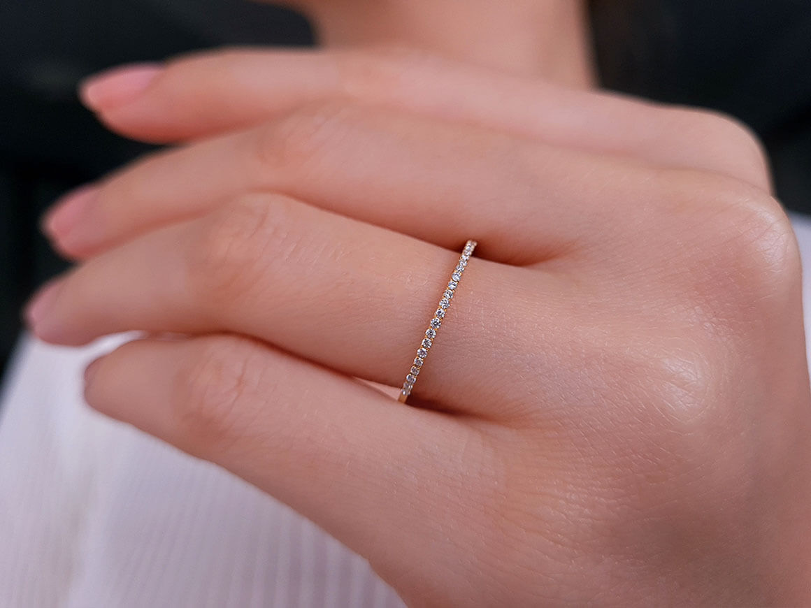 Alliance Demi-Ronde Diamant
