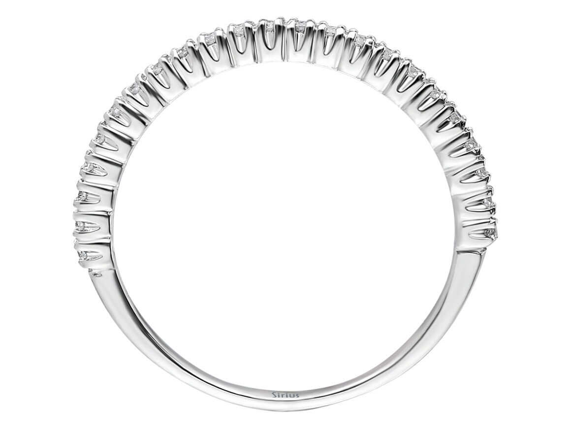 Diamant Lichtweg halbrund Allianz - handgefertigter Diamantschmuck aus Feingold | Sirius Diamant