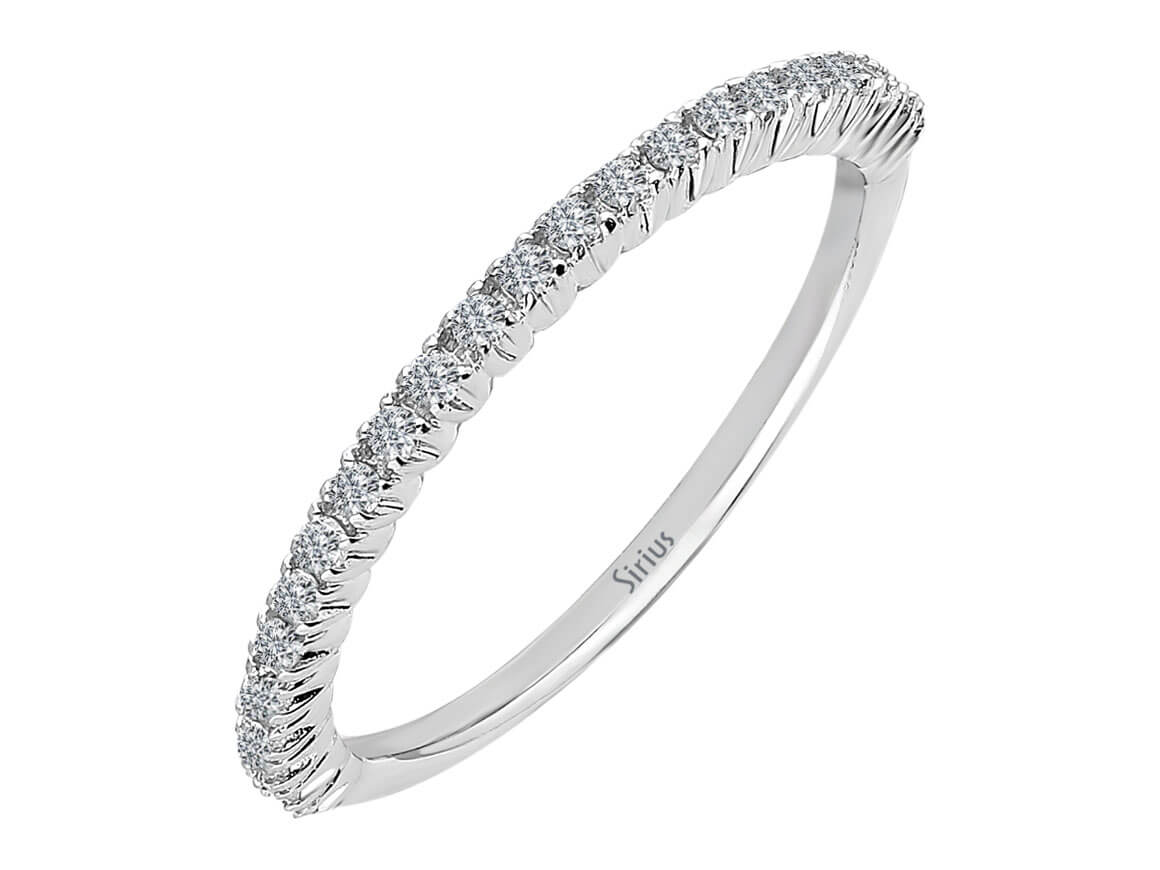 Diamant Lichtweg halbrund Allianz - handgefertigter Diamantschmuck aus Feingold | Sirius Diamant