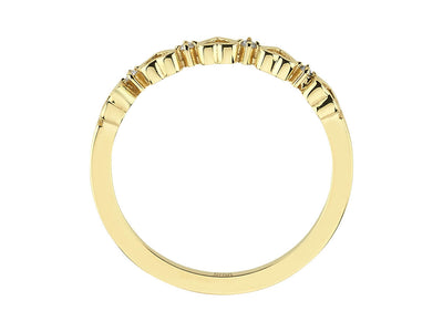 5 Hearts Ring in Yellow Gold
