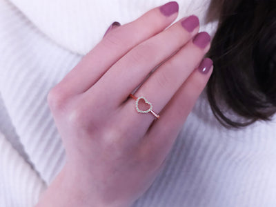 Diamond Heart Ring