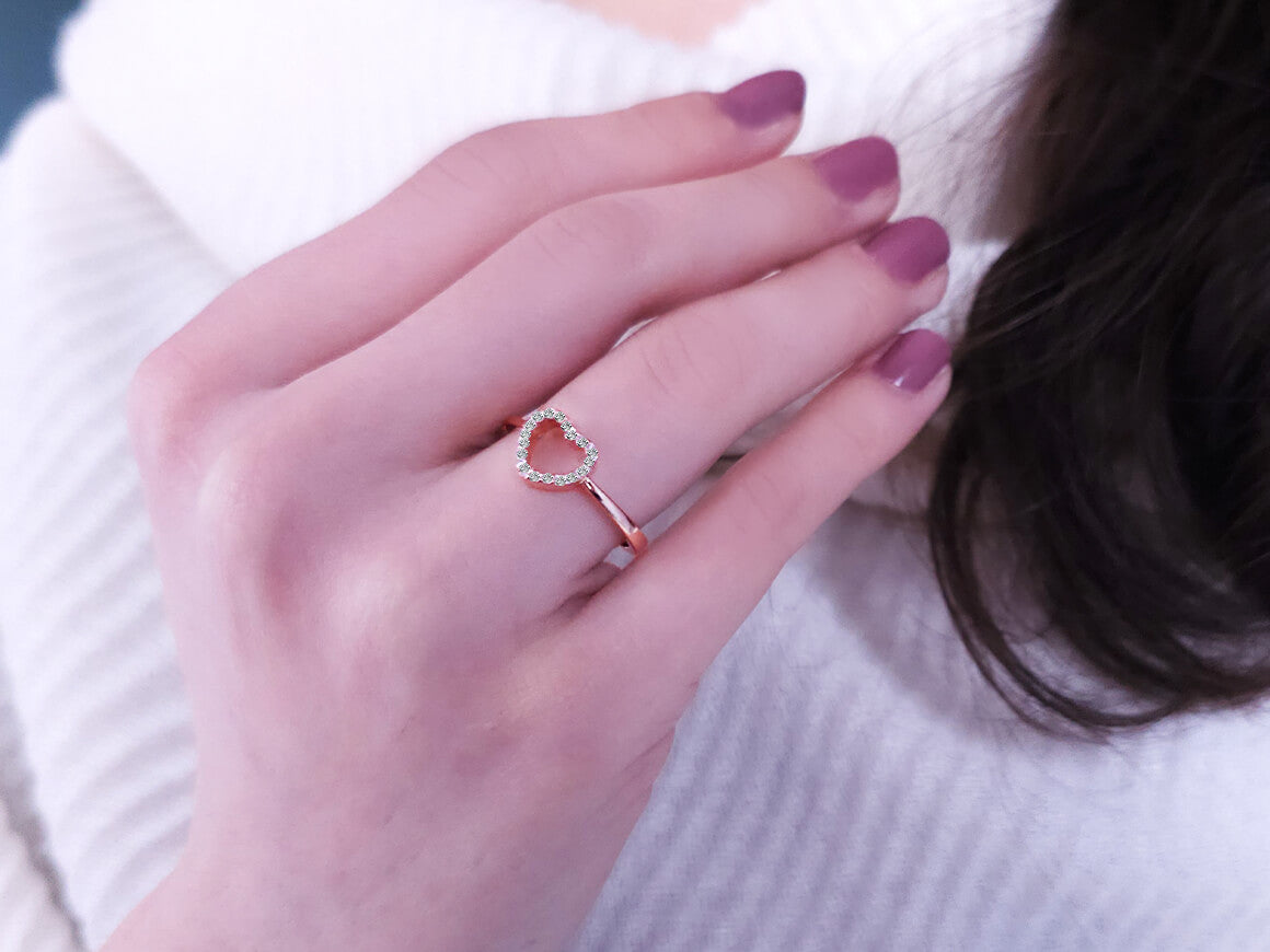 Diamond Heart Ring