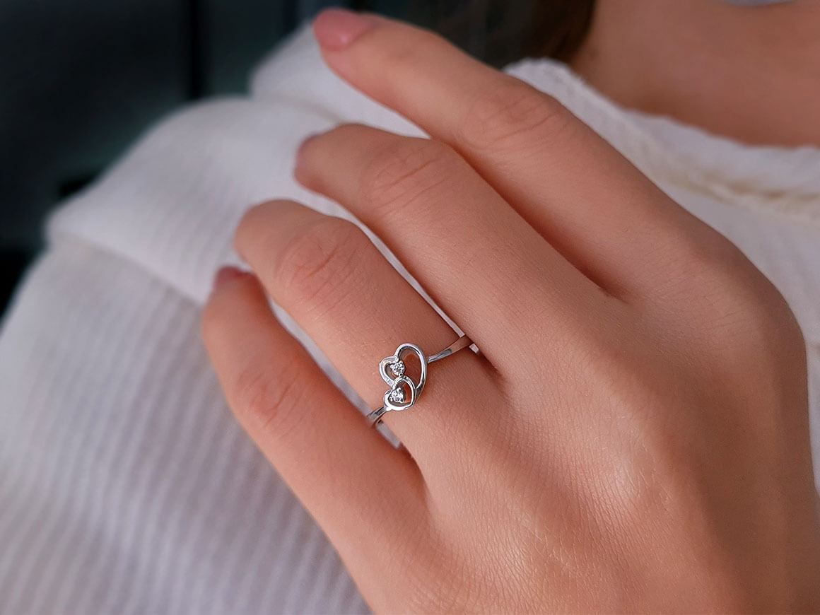 Bague Coeur en Diamant