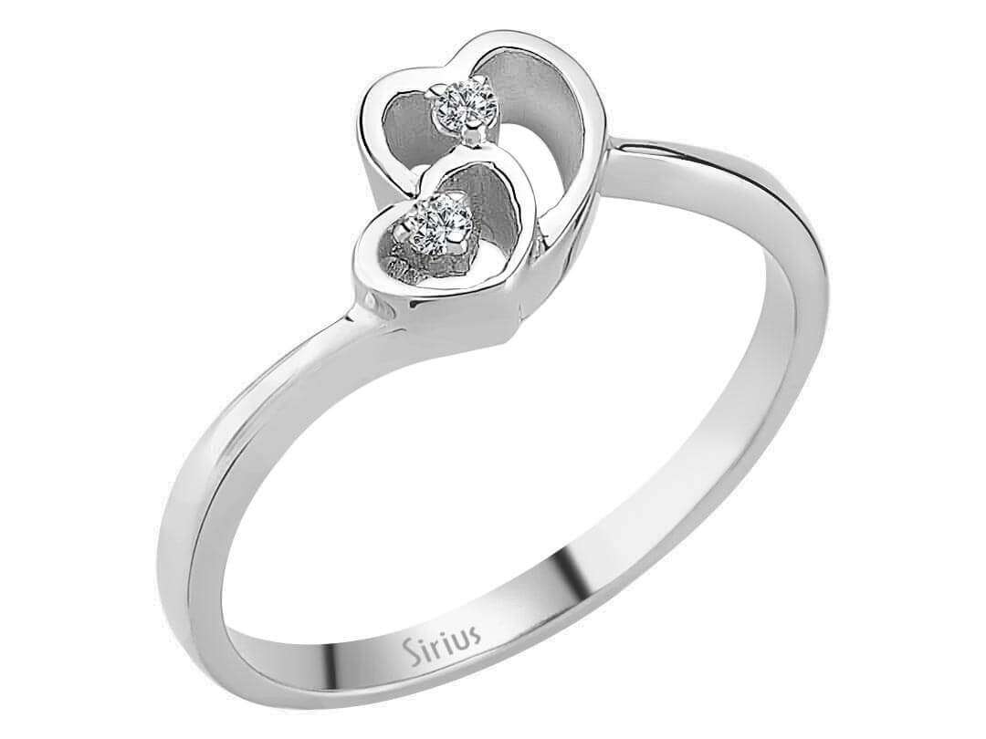 Diamant Herz Ring – handgefertigter Diamantschmuck aus Feingold | Sirius Diamant