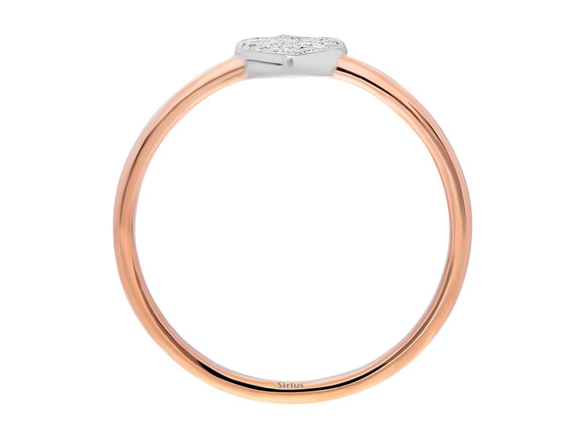 Diamant Herz Ring - handgefertigter Diamantschmuck aus Feingold | Sirius Diamant