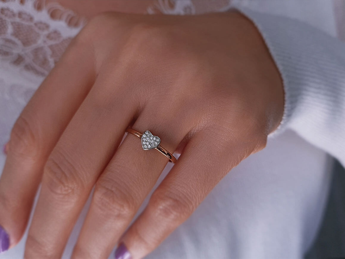 Diamant Herz Ring