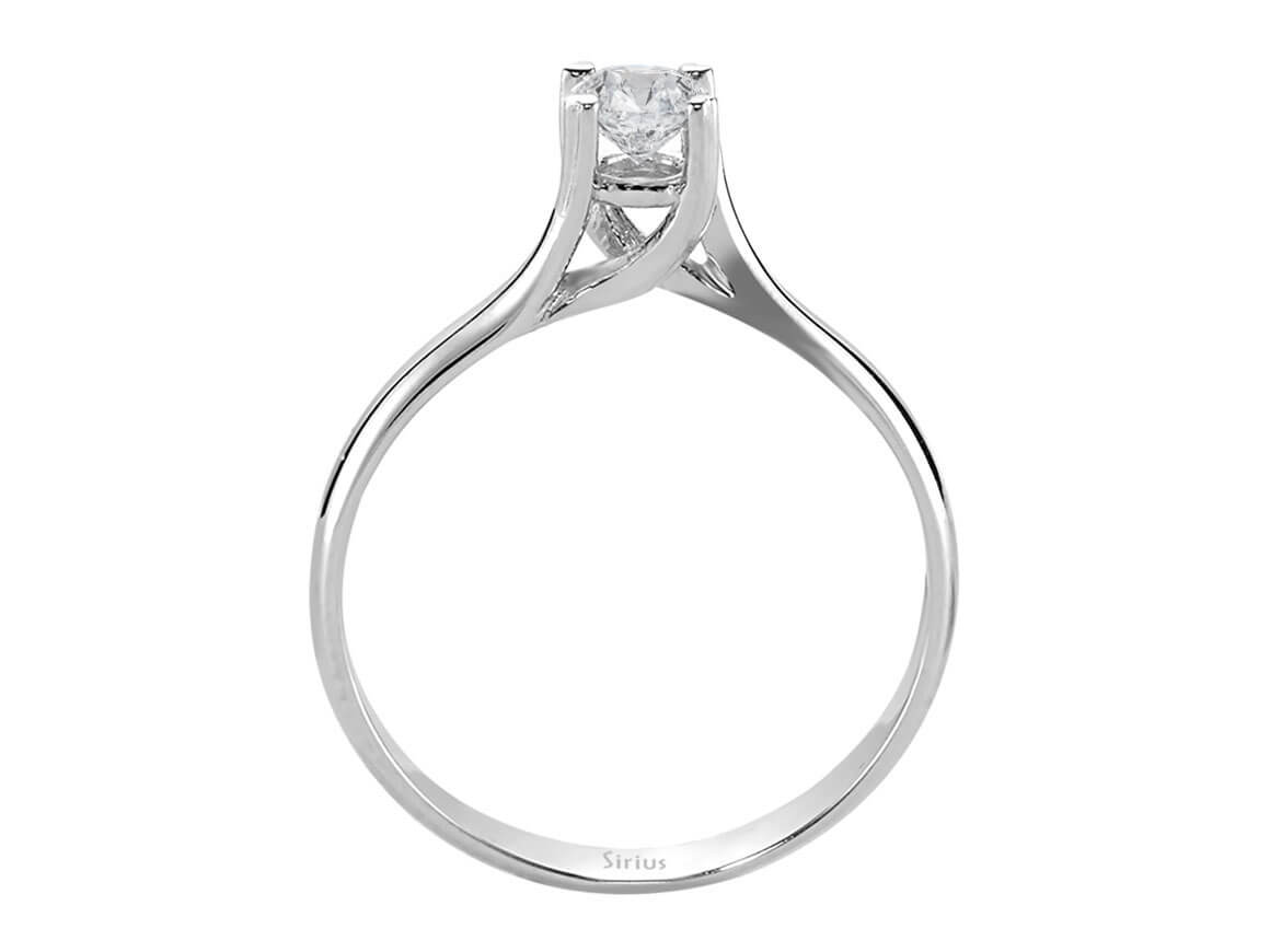 0,30 Karat Diamant Solitär Ring - handgefertigter Diamantschmuck aus Feingold | Sirius Diamant