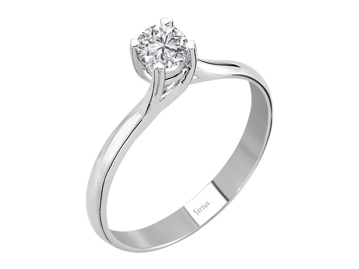0,30 Karat Diamant Solitär Ring - handgefertigter Diamantschmuck aus Feingold | Sirius Diamant