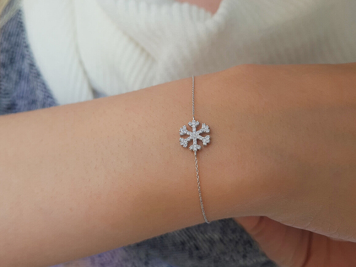Diamond Snowflake Bracelet