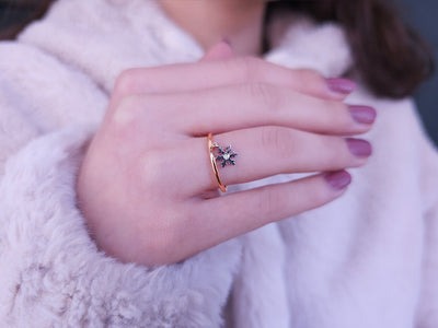 Diamond Snowflake Ring