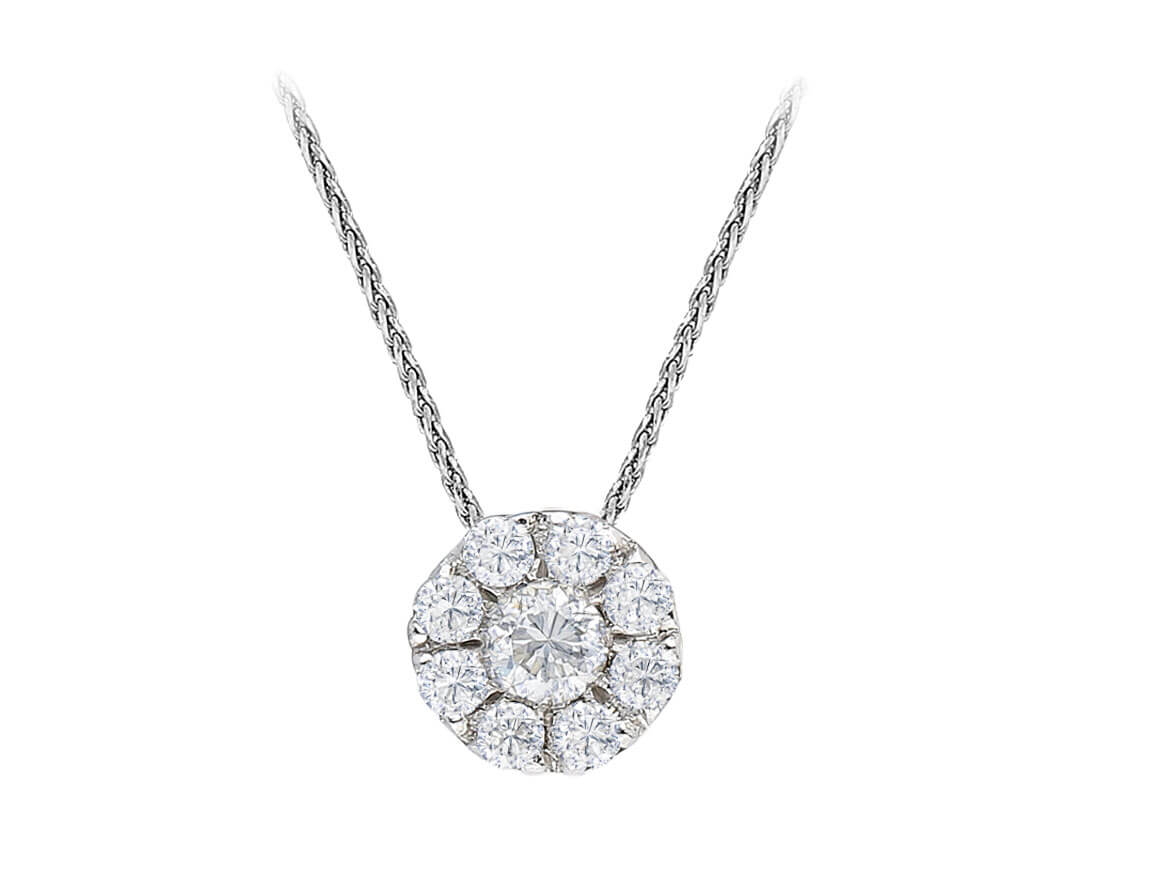 0.30 carat diamond necklace
