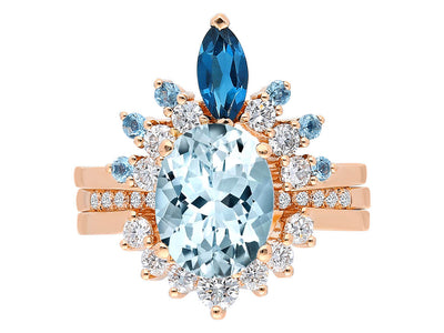 Diamond Three-Piece Quasar Ring