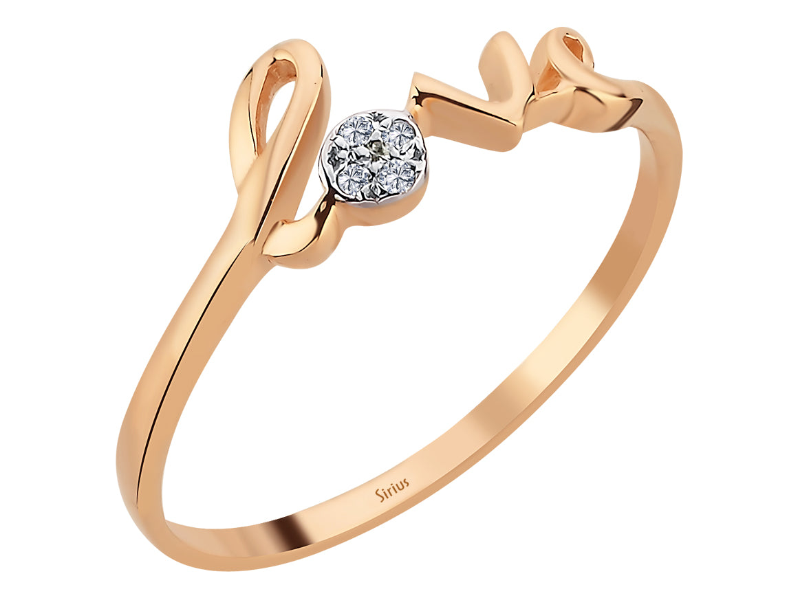 Diamond Love Ring