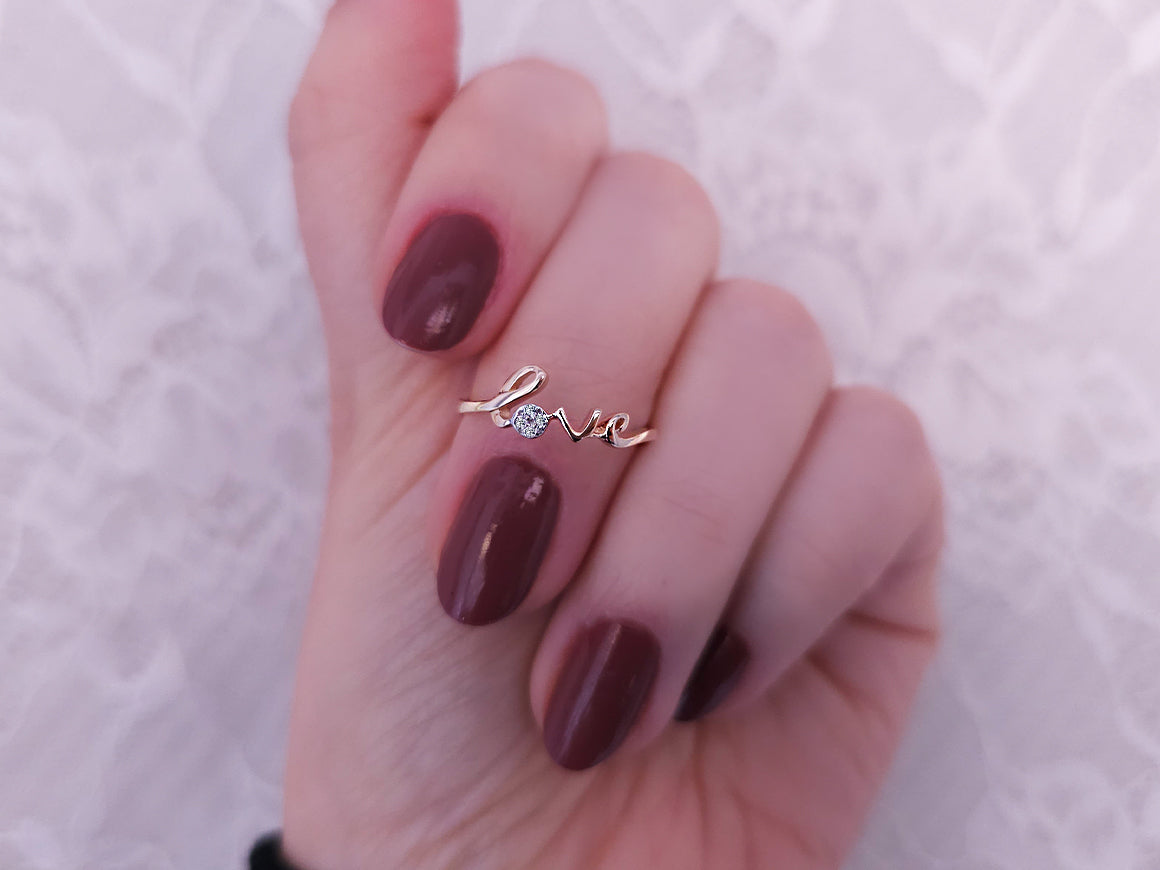 Diamond Love Ring