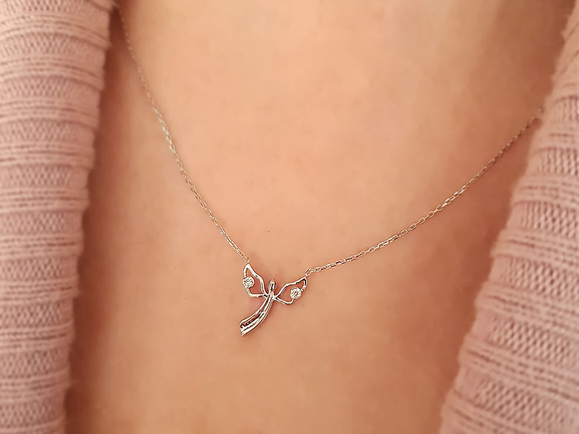 Diamond Angel Necklace