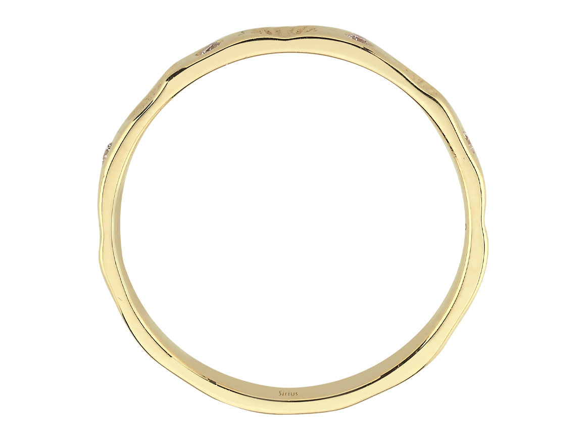 Ocean Ehering mit Diamanten – handgefertigter Diamantschmuck aus Feingold | Sirius Diamant