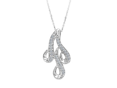 Diamond Odette necklace in 14-carat white gold