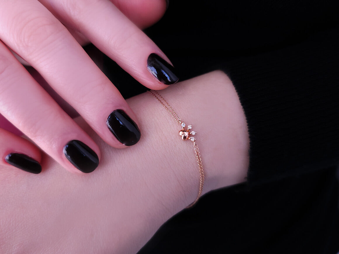 Diamant-Pati-Armband - handgefertigter Diamantschmuck aus Feingold | Sirius Diamant